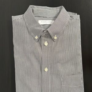 Everlane striped button down dress shirt, size XS